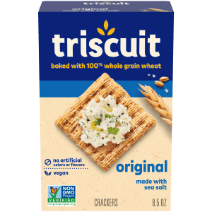 Triscuit Original Whole Grain Wheat Crackers, Vegan Crackers, Healthy Snacks, Lunch Snacks, 8.5 oz